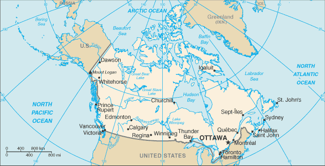map of canada in french. Map of Canada